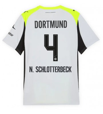 Borussia Dortmund Nico Schlotterbeck #4 Udebanetrøje 2025-26 Kortærmet